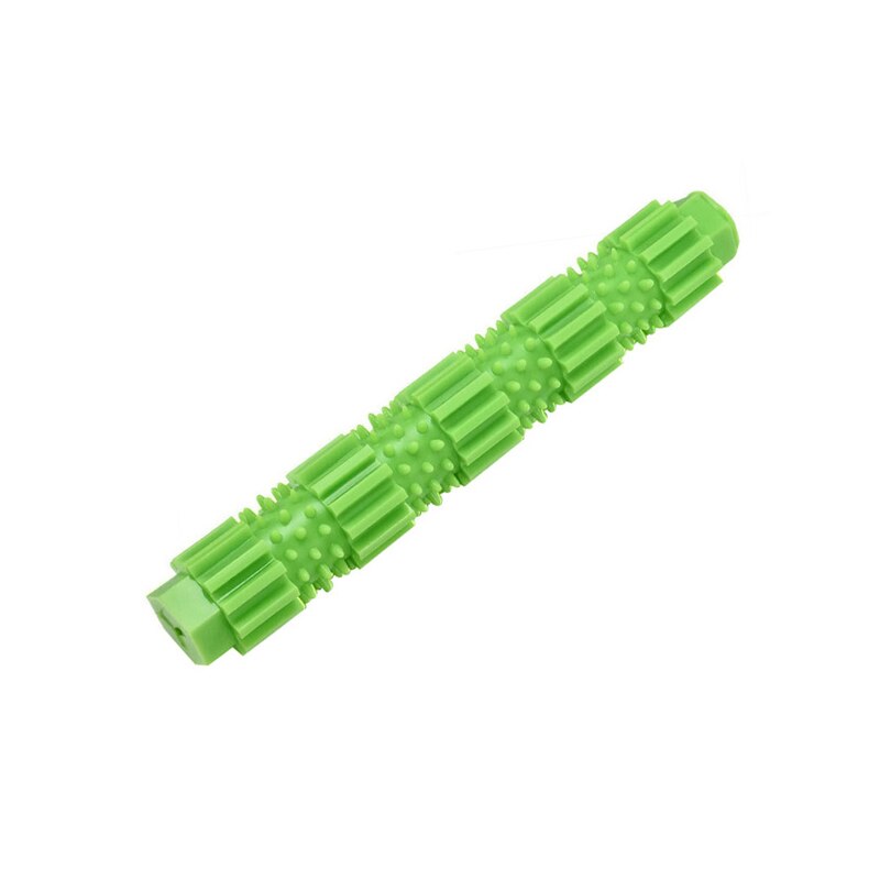 Goma de juguete para masticar para perros pequeños, juguetes de Limpieza de dientes para mascotas, mascarillas agresivas, juguetes dispensadores de comida para cachorros: 18cm-green