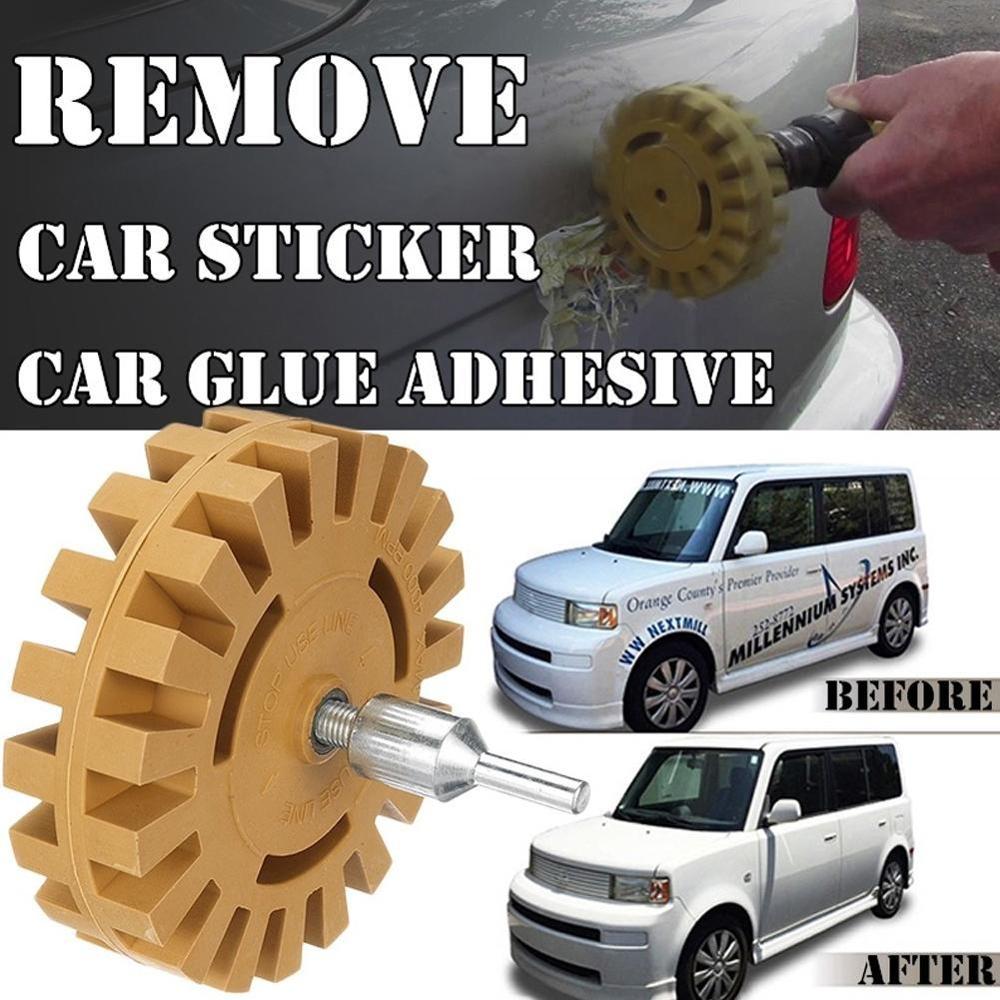 Pneumatic Rubber Eraser Wheel Pad Rubber Disk Decal Paint Wheel Remover Sticker Polish Cleaner Tool Auxiliary Car Eraser Ca I6A7