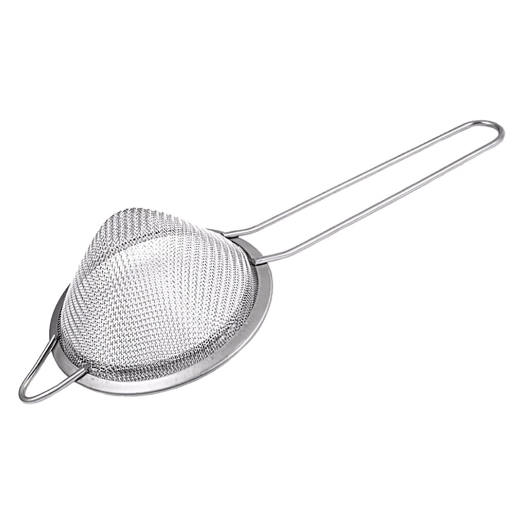 Stainless Steel Conical Strainer Bar Fine Mesh Kitchen Stainless Steel Flour Tea Strainer Mesh Colander Sieve Filter Sifter