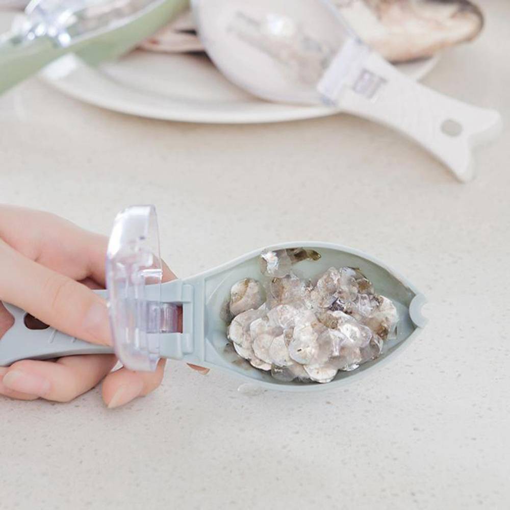 1PC Kitchen Tool practical Fast cleaning Fish Skin Scales Scaler Brush Peeler Scale shaver fish-scale plane fish scales flake