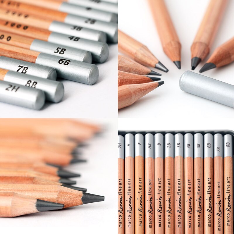 MARCO ołówek węglowy mieszany ołówek robić szkicowania dla Dibujo profesjonalny szkicowanie rysunek Lapices Profesionales dostaw sztuki