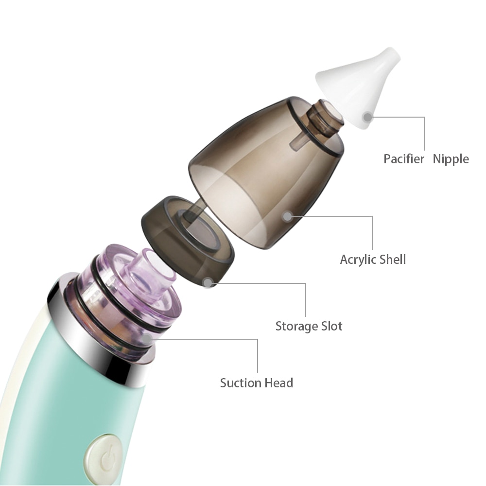 Aspirateur Nasal silencieux pour bébé, appareil électrique sûr pour nettoyer le nez, soins du bout du nez, ventouse pour nourrissons et enfants