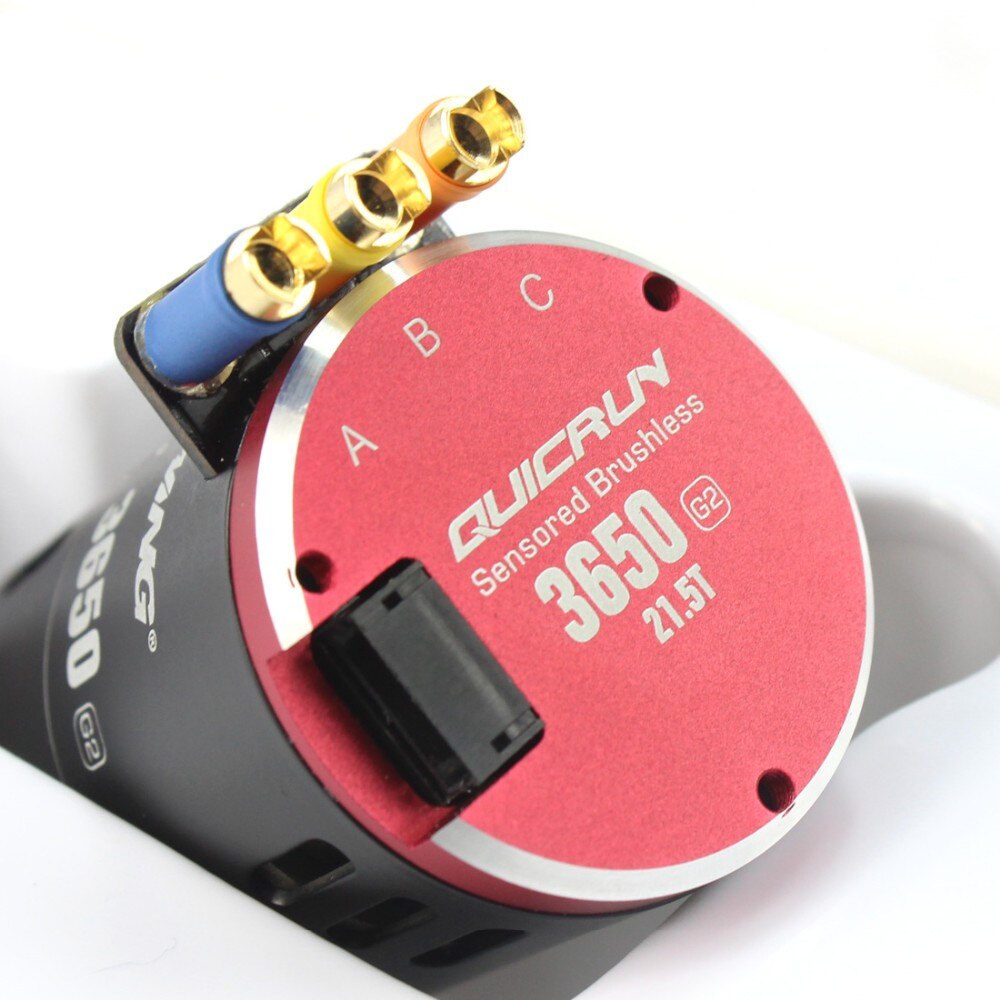 Hobbywing quicrun  g2 3650 sensored 6.5t / 8.5t /10.5t /13.5t / 17.5t / 21.5t racing børsteløs motor til 1/10 rc bilcrawler