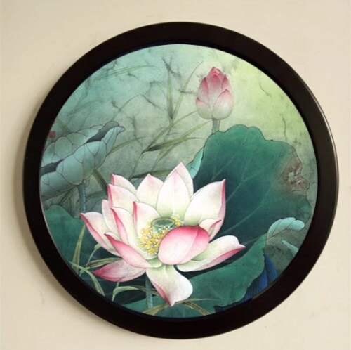 Ronde Europese Fotolijst Opknoping Muur Massief Houten Decoratie Creatieve Fotostudio Combinatie Fotowand Thuis Fotolijst: 5 inch / Zwart