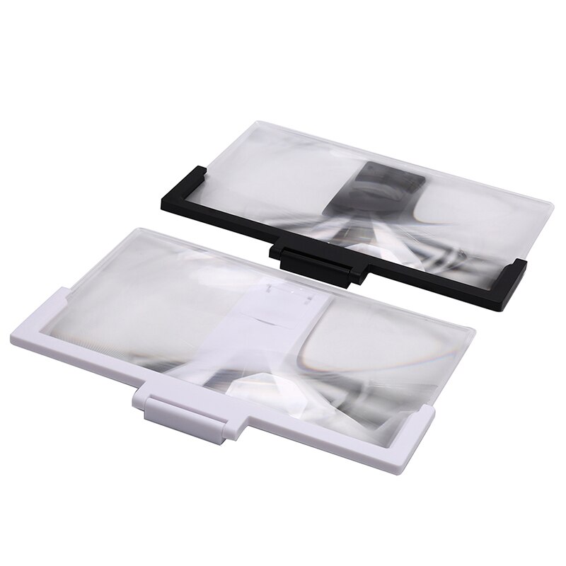 1pc 14 pouces Mobile 3D lentille écran de film agrandir 3X loupe support pliant support de téléphone pour téléphones mobiles universel en plastique
