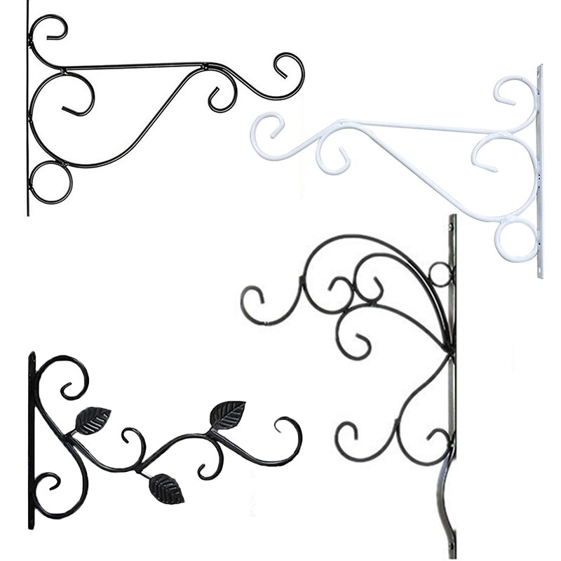 1PC Hängen Pflanzen Halterung Europäischen Stil Wand Pflanzer Haken Blume Topf Eisen Laternen Aufhänger für Garten Outdoor Indoor Terrasse