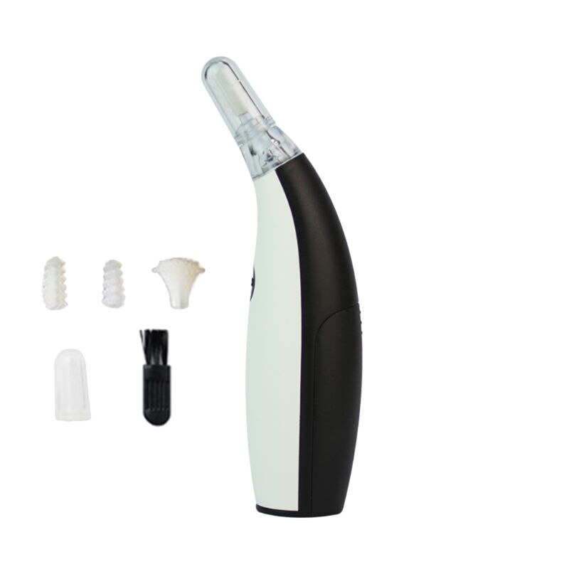 Ear Wax Remover Cleaner Automatic Soft Safe Silicone Spiral Earwax Removal 23GD: Black