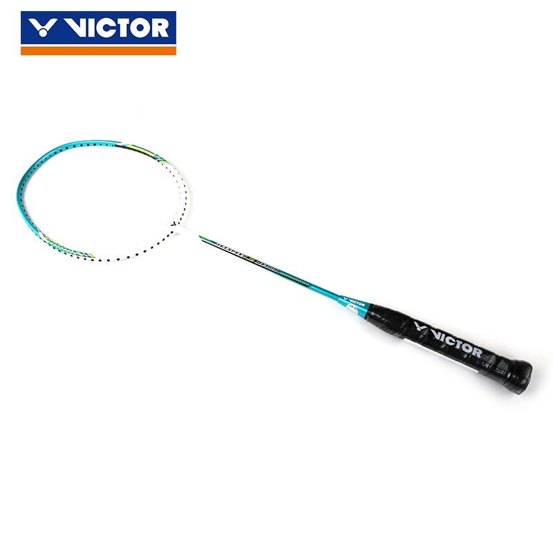 Raquette de Badminton professionnelle d'origine Victor en carbone avec poignée de sac BRS1900 CHA9500 JS DF90 Tk100 HXDF80: JS-DF009