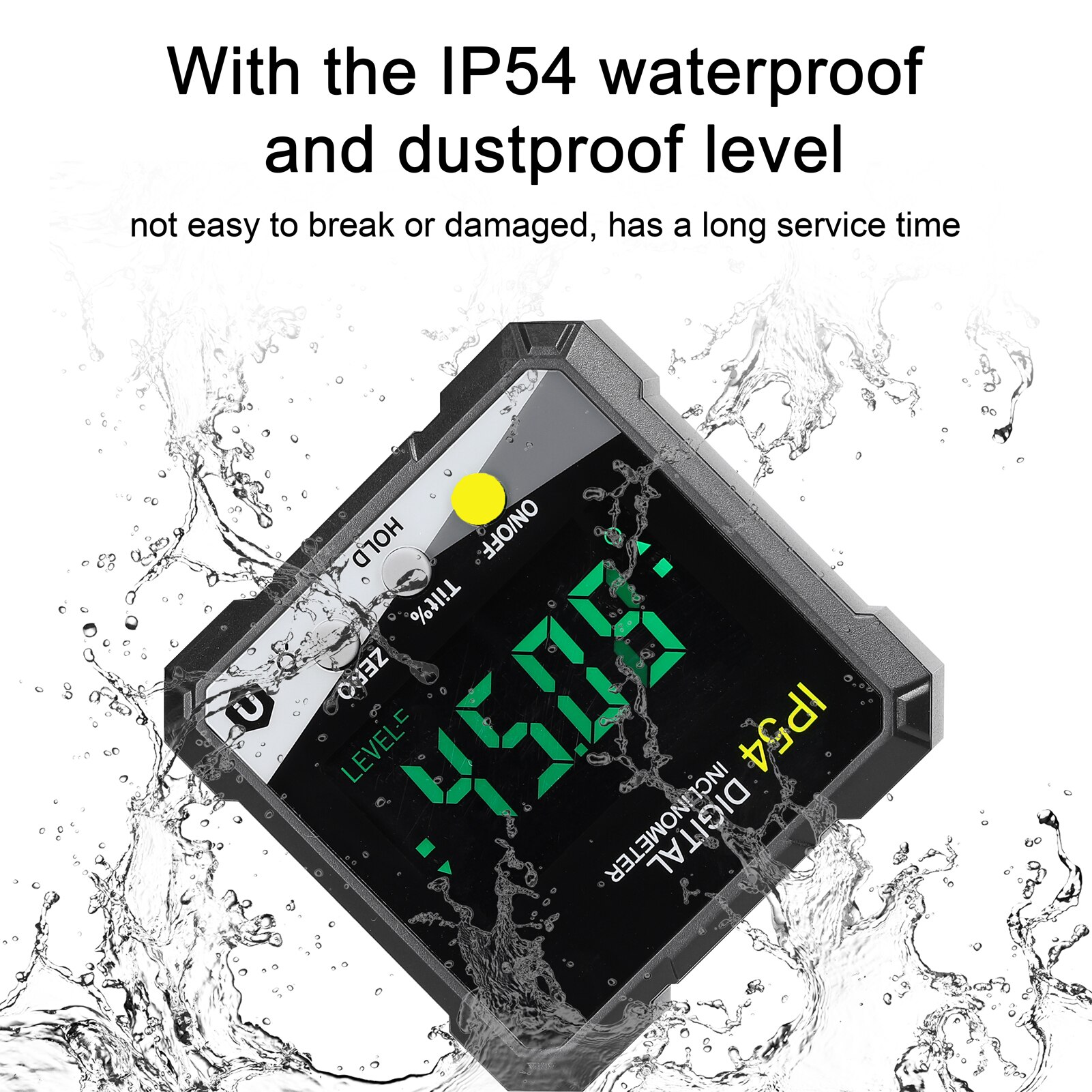 IP54 4*90° Multifunctional Digital Inclinometer LCD Backlight Protractor Slope Meter Digital Angle Ruler Portable Protractor