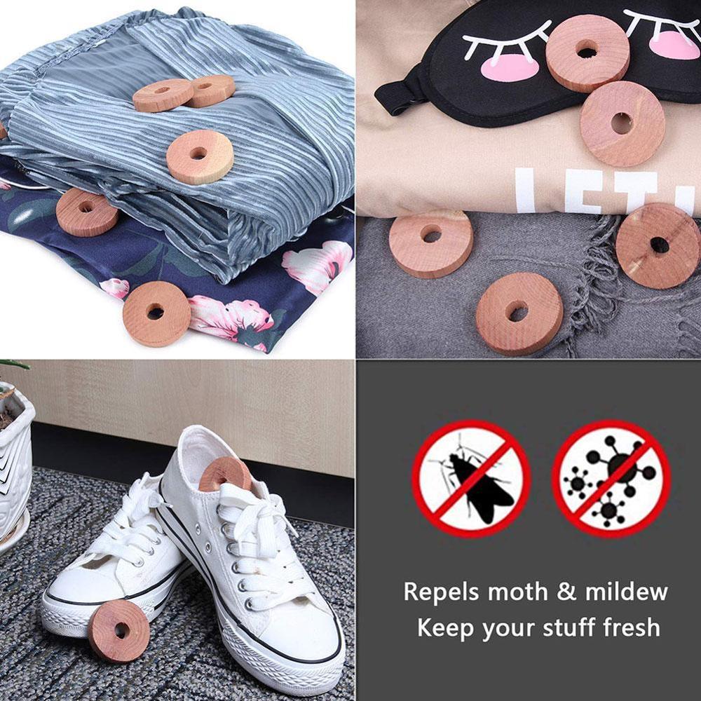 3pcs Cedarwood Chips Household Moisture-proof Insect Deodorant Natural Wood Non-toxic Proof Fragrant V9N8