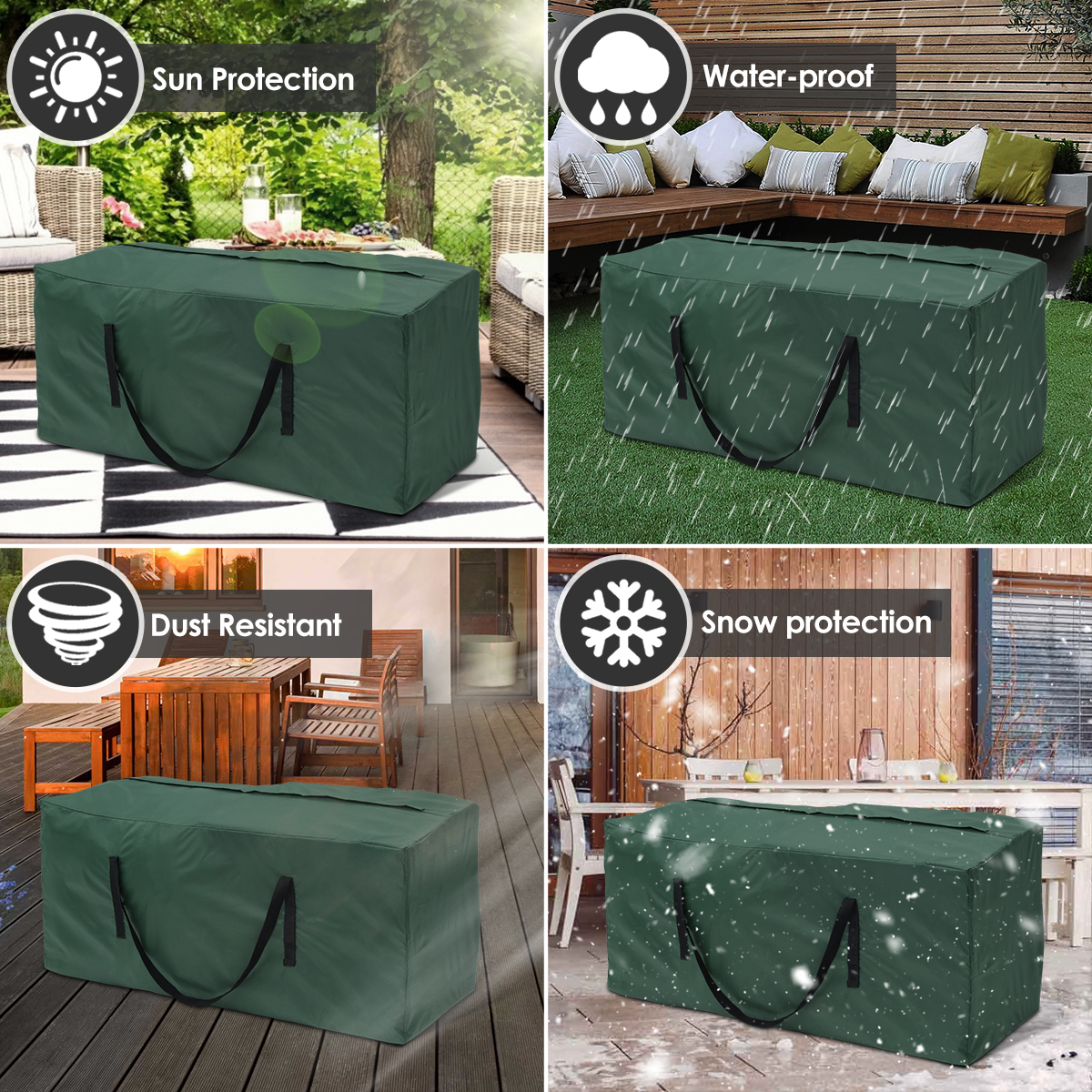 Kussen Opbergtas Grote Capaciteit Meubels Beschermhoes Buiten Tuin Waterdicht Stofdicht Kerstboom Organizer Nieuw