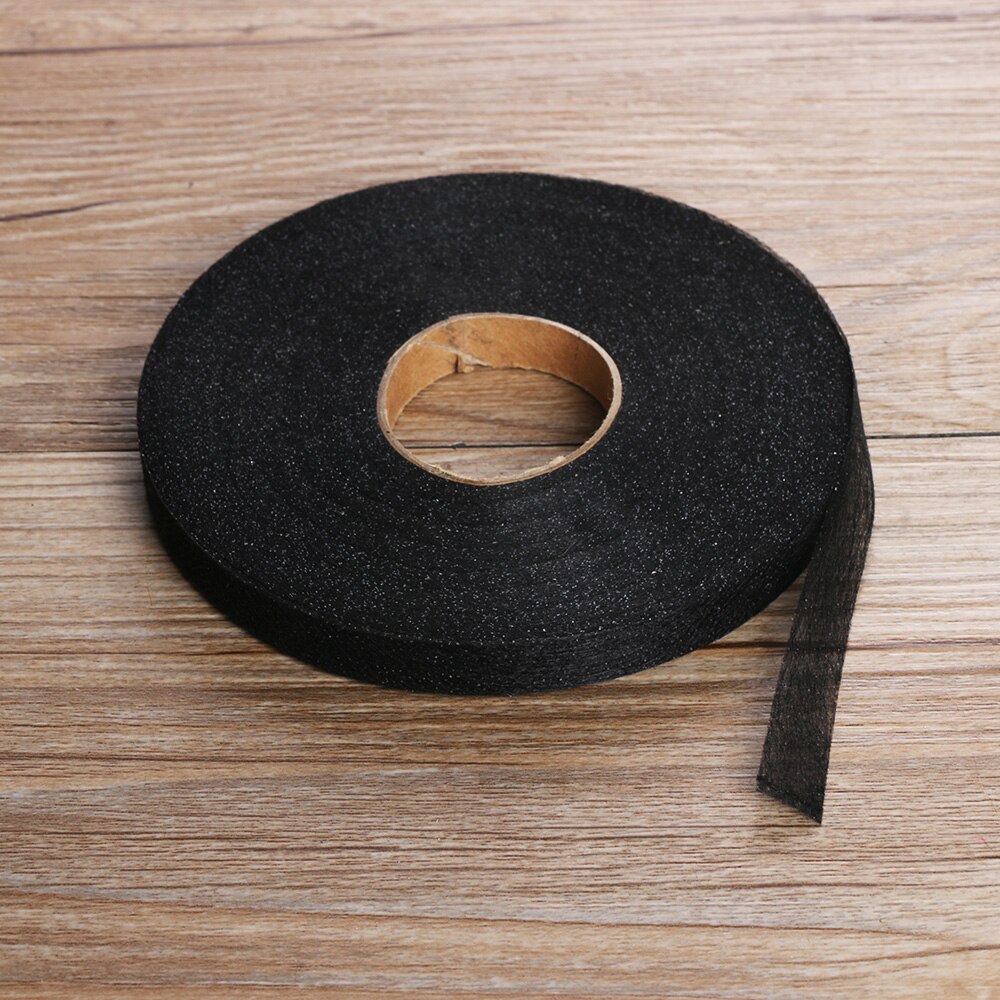 50/100M Black & White Wonder Web Iron On Hemming Tape Double Faced Adhesive Fabric Roll Clothes Sewing Turn Up Hem DIY Craft