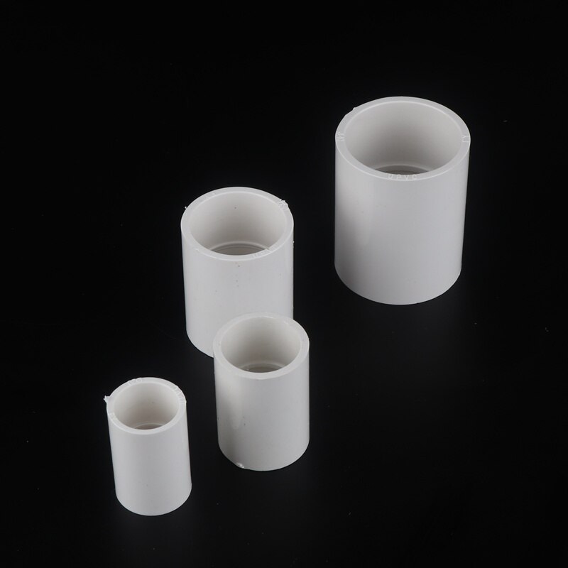 2 piezas de conector recto de PVC NuoNuoWell 20 25 32 40mm juntas de tubería de riego de jardín de agua para acuario