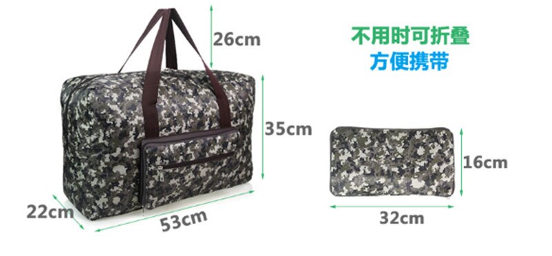 Large Capacity Bags Waterproof Function Handbags Shoulder Bag Women Tote Weekend Duffle Folding Luggage Travel Bag