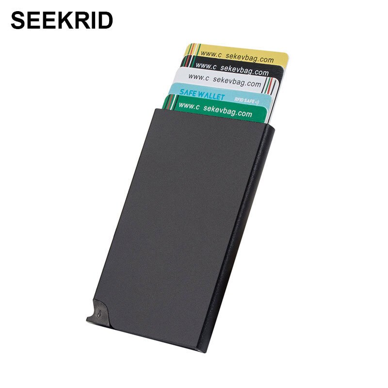 SEEKRID Automatic Aluminium ID Credit Card Holder Cardholders for Men Women