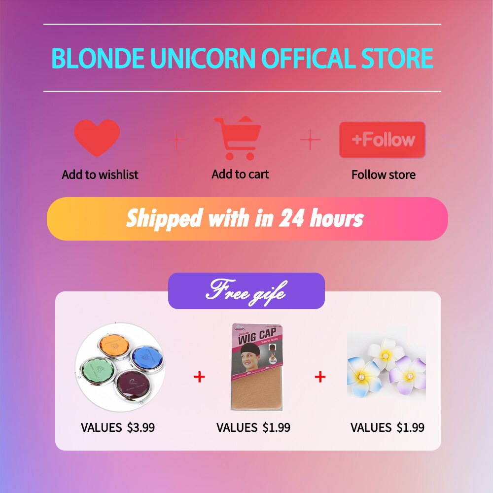 Blonde Unicorn Medium Long Front Lace Synthetic Wigs Black Brown with Highlight Wig for Black White Women Wedding Lace Hair