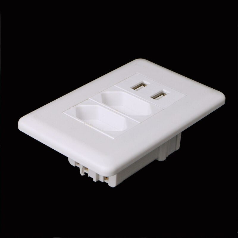 Wall Power Brazil Socket 15A Brasil Standard Double Soquete 5V 2100mA Dual USB Charger Port 115mm*75mm AC 110~250V