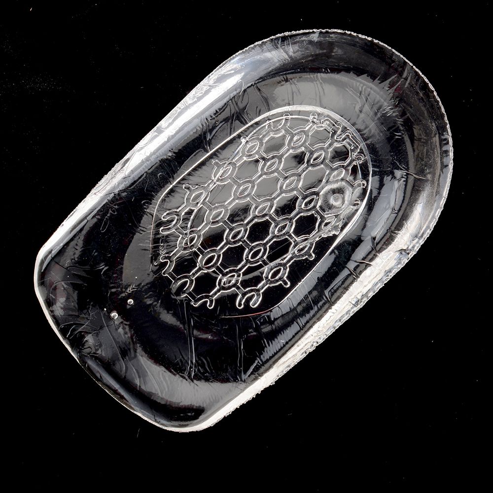 1 par de plantillas de Gel de silicona almohadillas de talón para el dolor calcáneo cuidado de los pies salud apoyo spur cojín para los pies almohadillas de sílice
