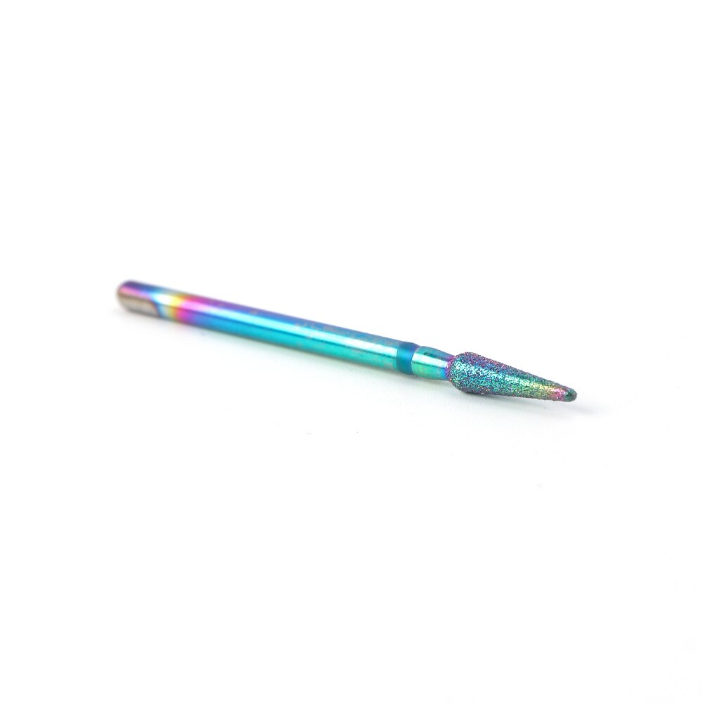 Stz 1pc regnbue neglebor til elektrisk boremaskine fræser hårdmetal keramisk neglefilsliber manicure værktøj  #1514-2
