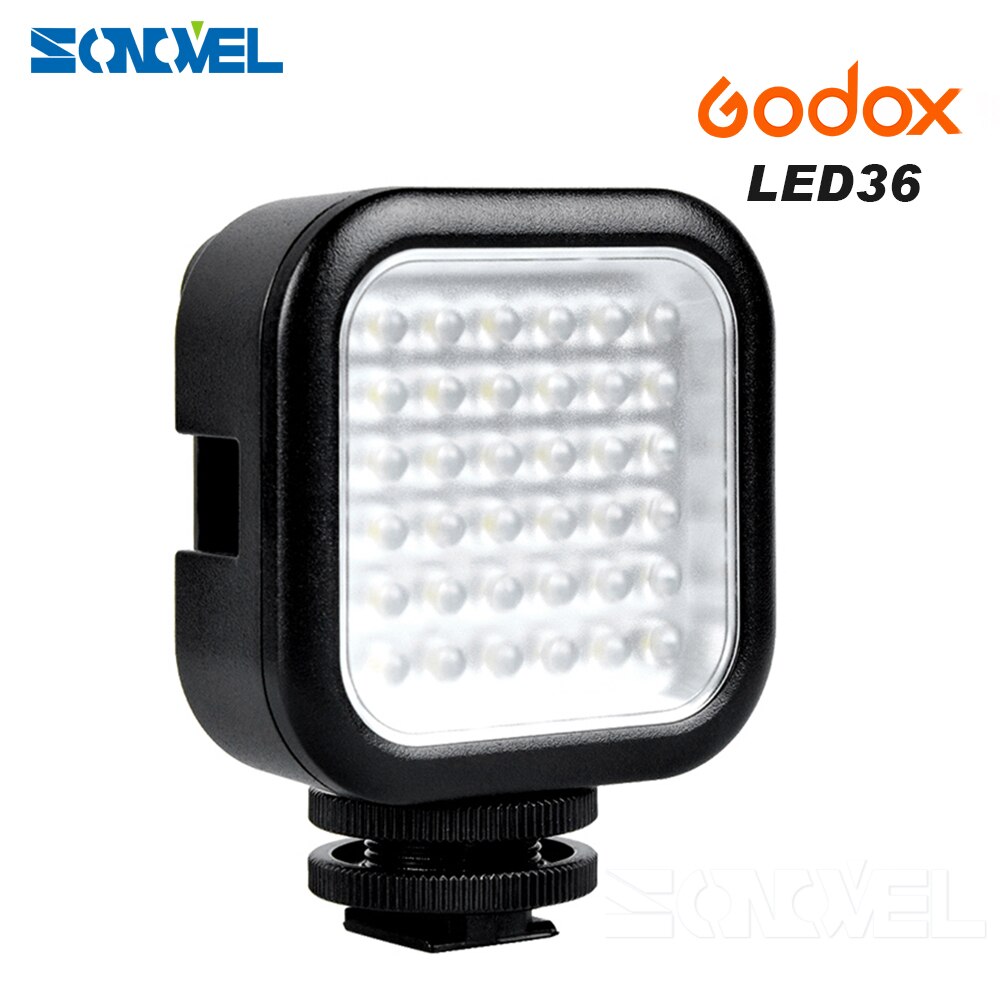 Godox LED Video Licht 36 Led-verlichting Lamp Fotografische Verlichting Outdoor Photo Light voor Nikon Canon Sony Digitale Camera Camcorde