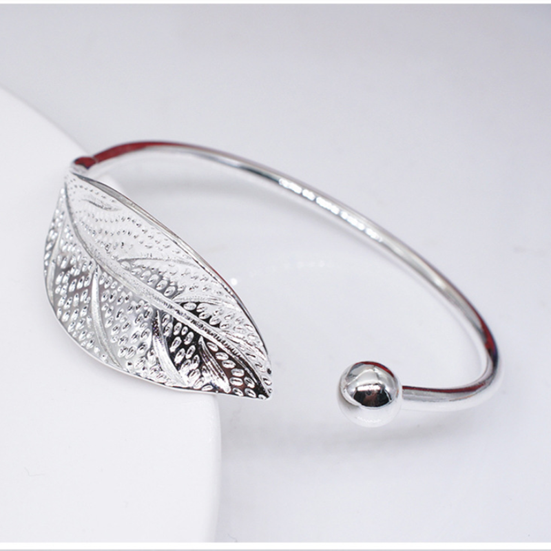 Blatt Charme Armbänder & Armreifen Für Frauen Hochzeit Armreif Manschette Armband Schmuck für Frauen