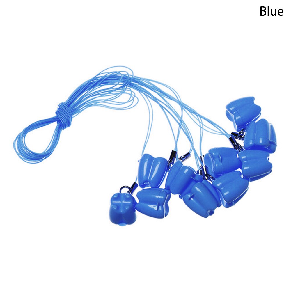 10 stk kinder-milch zähne lagerung boxen zahn form kindheit souvenir sparen zähne box kid zähne sammeln mini container: Blå