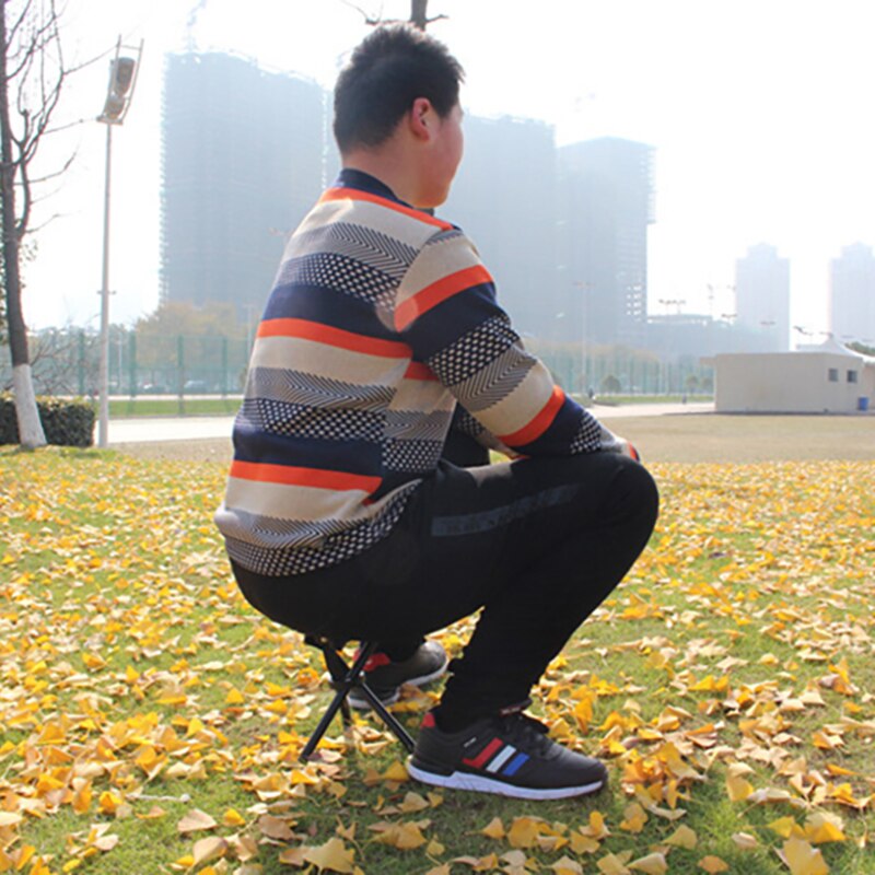 Mini Fishing Tripod Chair Folding Outdoor Stool Camping Travel Tri-Leg Stool Ultralight Chair Seat Hiking Mountaineering Pinic