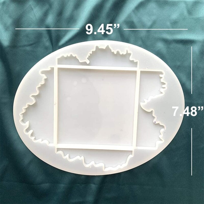 Resin Coaster Molds -2 PCS Resin Coaster Molds for Epoxy Resin and Polymer Clay Crafts -Ocean Coaster and Galaxy Coaster