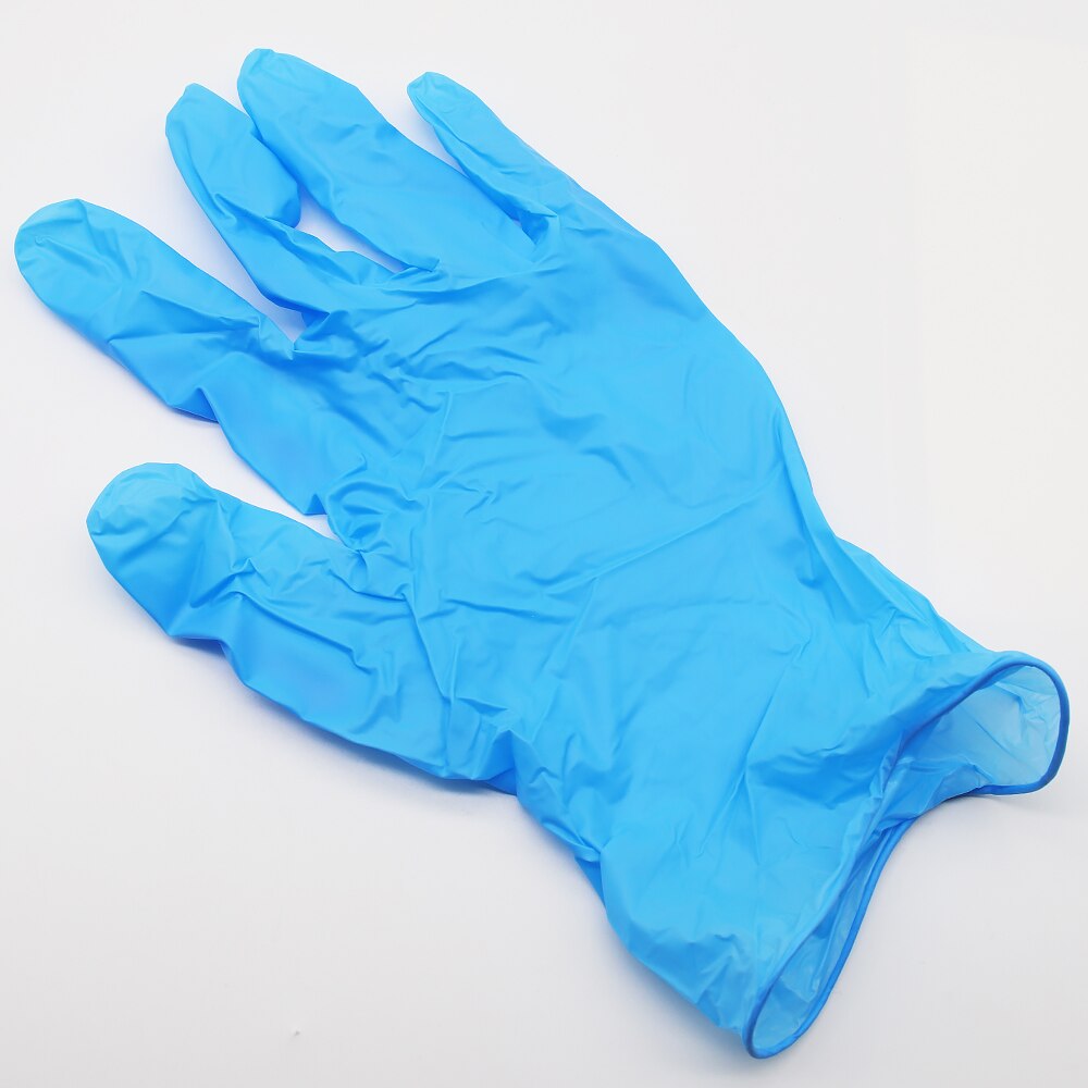 Intco nitrile gloves disposable synthetic gloves vinyl and nitrile blend blue gloves 100pcs en455 en374 avaliable