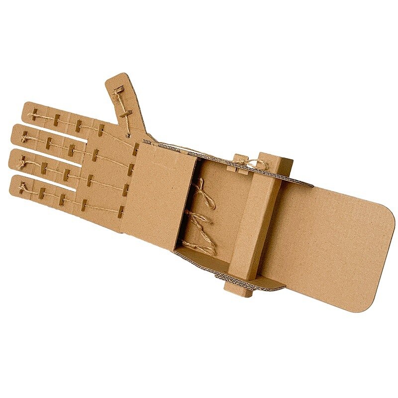 1Set DIY Doodle toy corrugated mechanical robot hand machine Arm Paper model puzzle block Paper education Kids Children toys YJN: Default Title