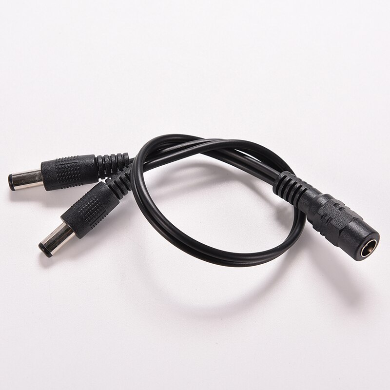 5.5X2.1Mm Dc Power Kabel 1 Female Naar 2 Male Plug Connector Draad Splitter Adapter Voor Veiligheid Cctv camera/Led Strip