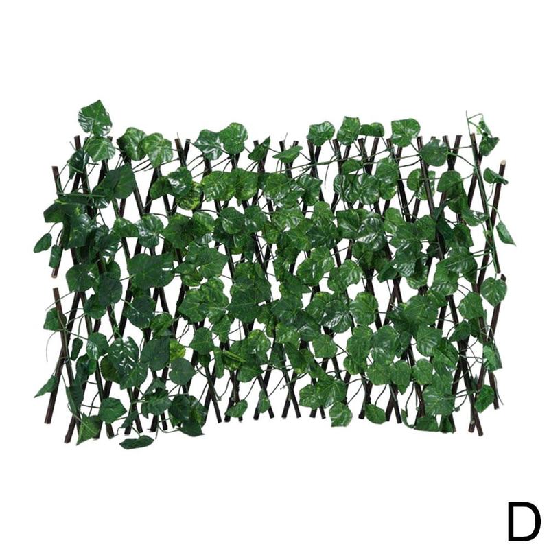 Enrejado retráctil de jardín Artificial, valla expansible para jardinería, marco de imitación para plantas, madera trepadora, hiedra, decoración O3i9: D