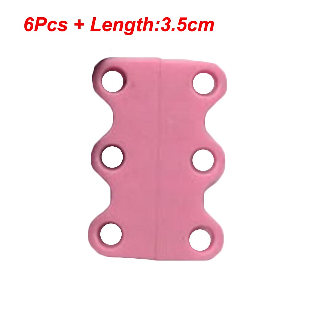 Lacets magnétiques 10 couleurs, 12 pièces/24 pièces, lacets de Sport sans cravate, avec fermeture magnétique: pink S