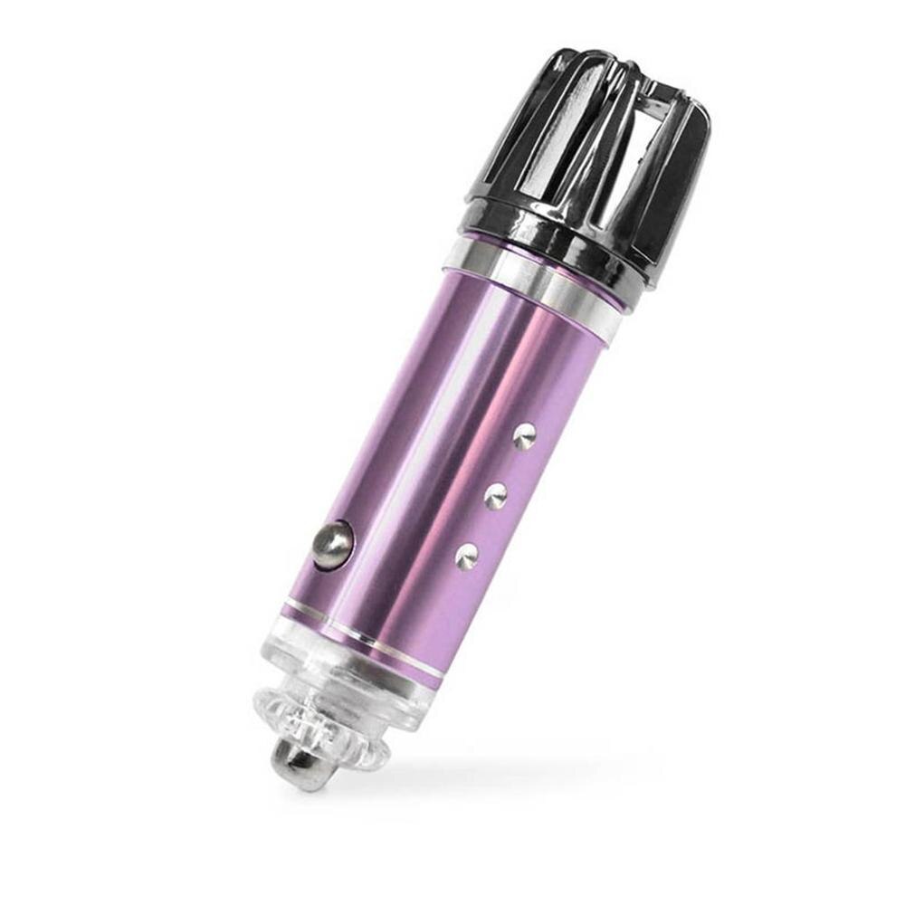 Mini Auto Car Fresh Air Ionic Purifier Oxygen Bar Ozone Ionizer Cleaner Car Negative Ion Car Oxygen Bar: purple