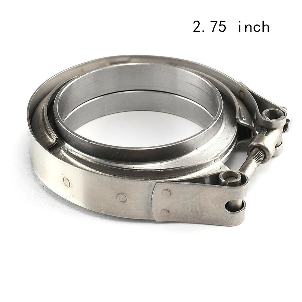 V-shaped Stainless Steel Hose Clamp Pipe Clamp Flange Clamp Flange Turbo Exhaust Automobile Modified Accessory: 2.75 inch
