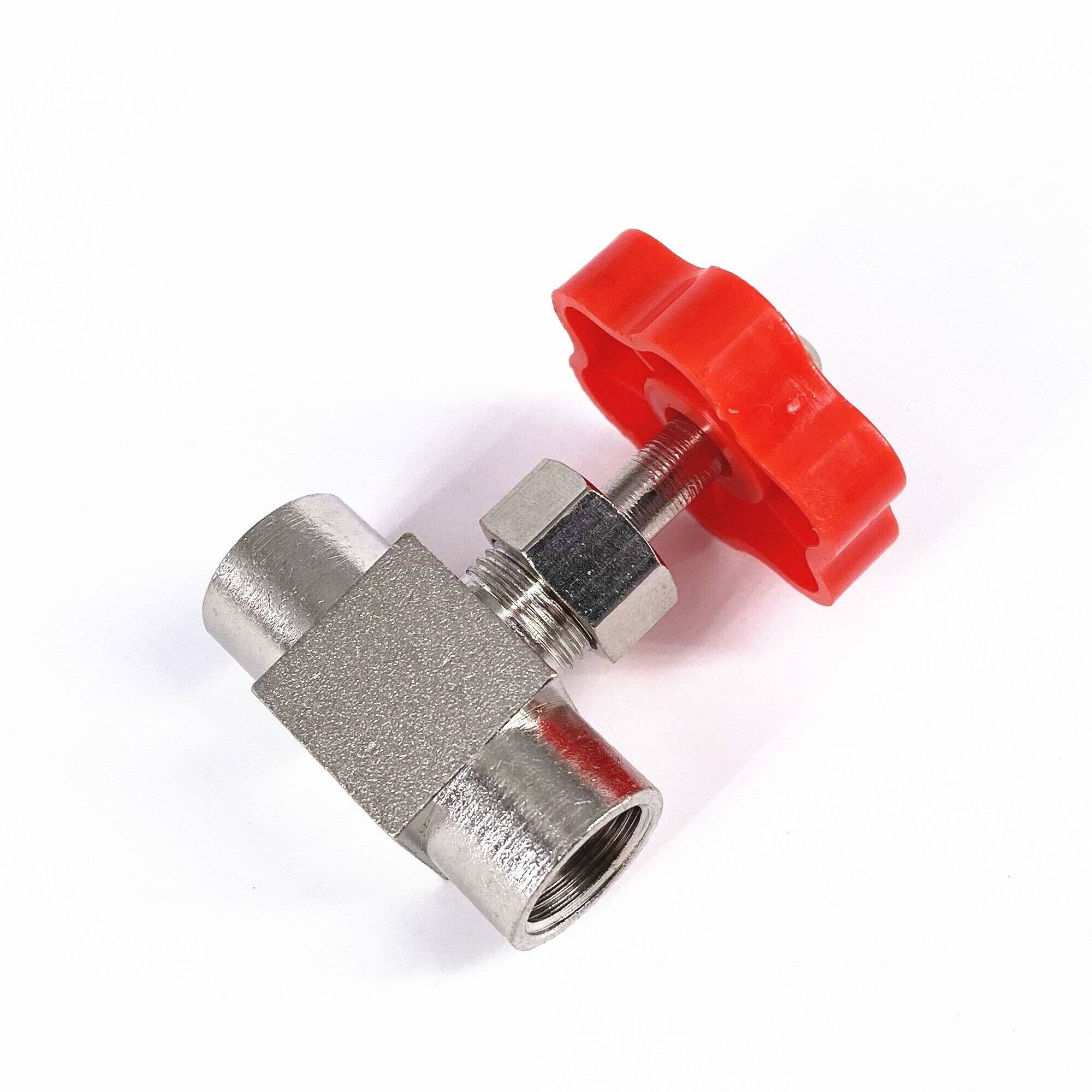 1/8" 1/4" BSP Female Thread Brass 2 Way Needle Valve Switch Flow Regulating Valve