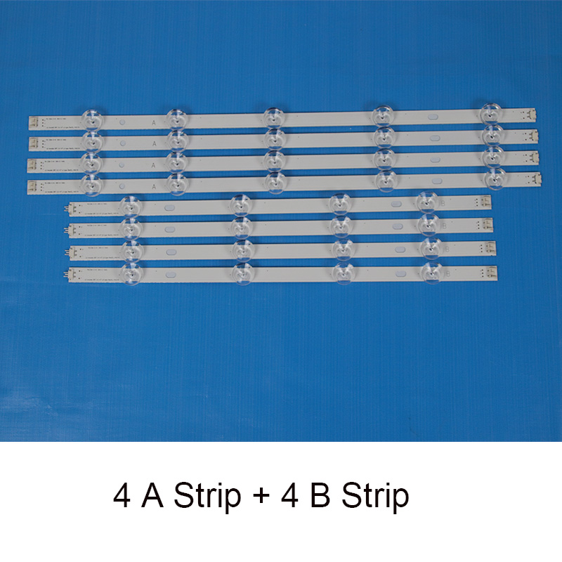 Tira de luces LED de retroiluminación, accesorio para televisor LG de 47 pulgadas, 47LB582V 47LB5820 47LB582B 47LB582U 47LB582U-ZJ, 8 unids/set/juego