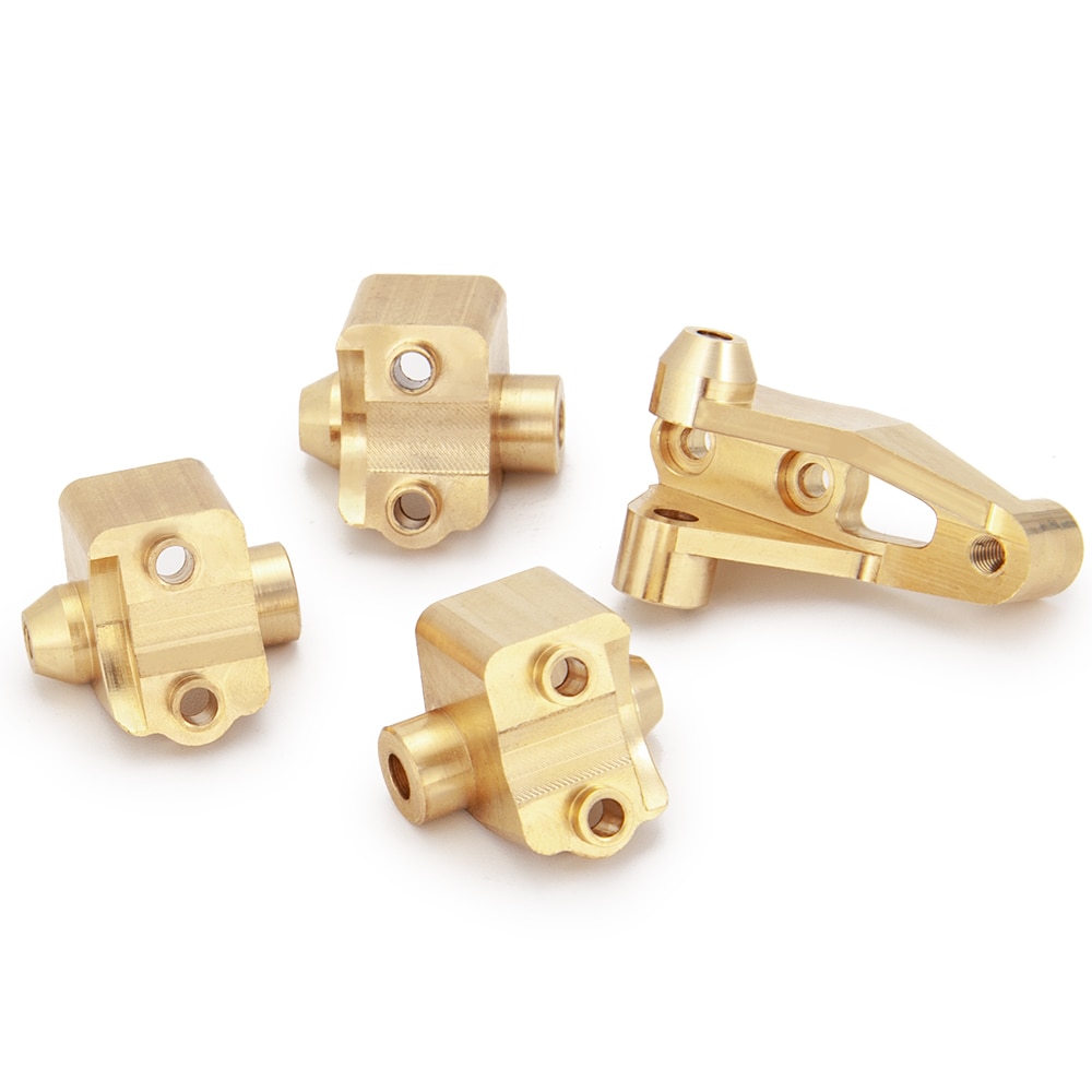 YEAHRUN Brass Lowering Shock Mount - 45g Heavy Duty for Traxxas TRX-4 1/10 RC Crawler