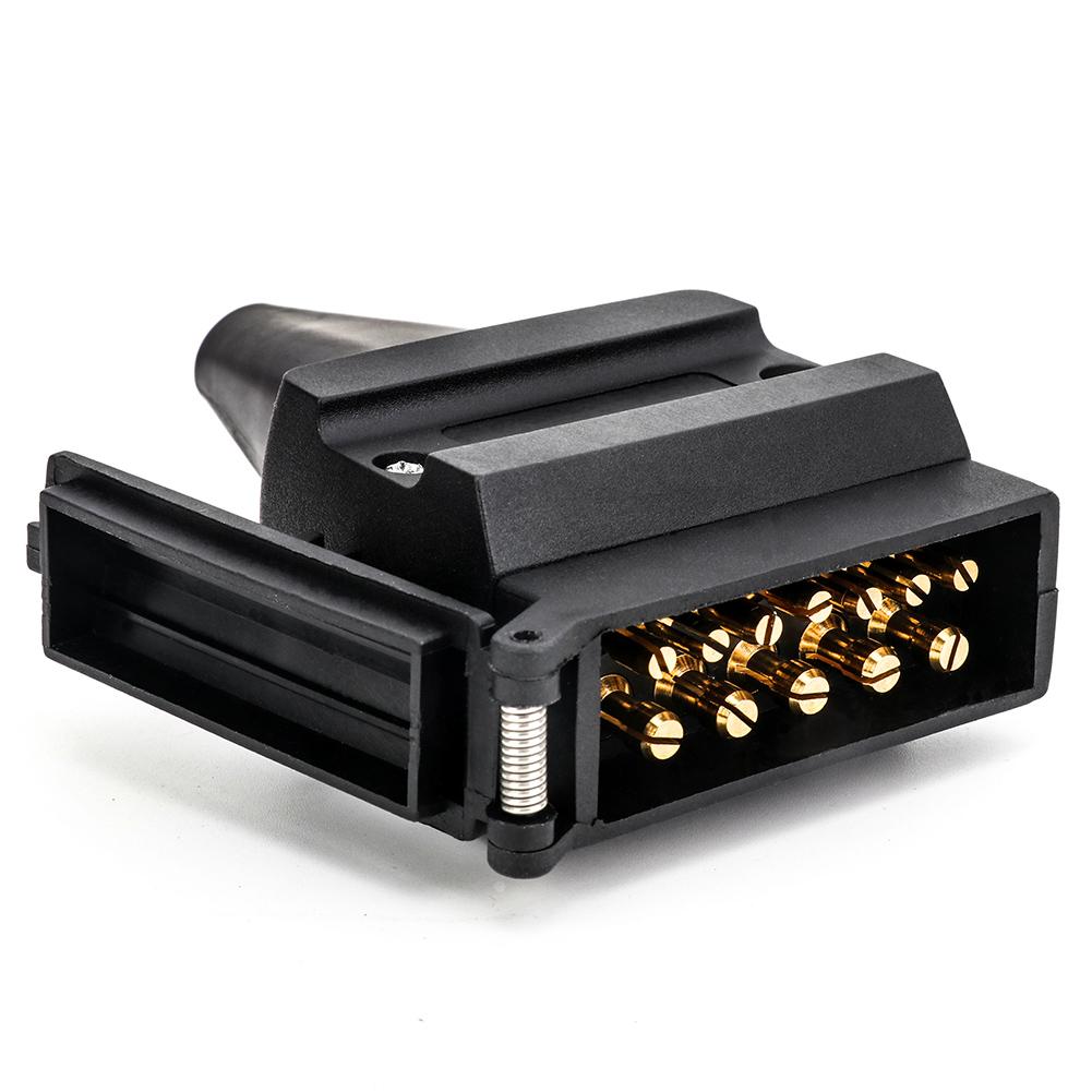 Cvp 12- pins aanhangwagen platte mannelijke stekker vrouwelijke aansluiting australische 12v connector camperonderdelen camper caravan accessoires: Plug