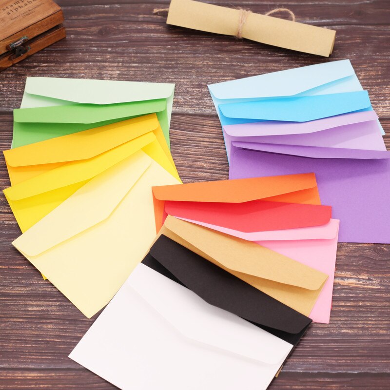 (10 Pieces/Lot) 16*11CM Kraft Paper Color Envelope