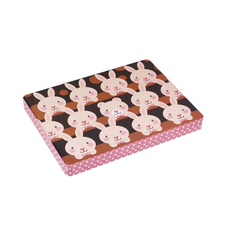 large square exquisite pattern A4 paper dedicated storage iron box file certificate receipt storage finishing box: B-AF-02