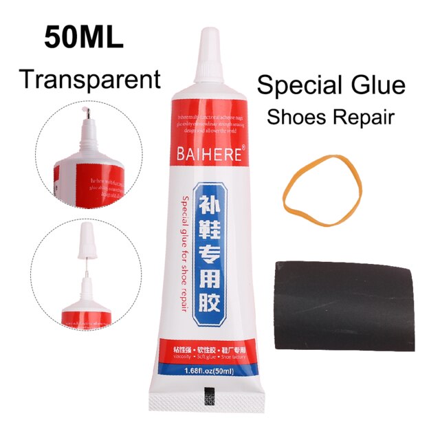 Wasserdichte Sanft 50ML Super Kleber Klebstoff Epoxid Stoff Handwerk Telefon Textil Gummi Holz Schmuck Perle T7000 Weiß T5000 E6000 b6000: Schuhe Kleber 50ML
