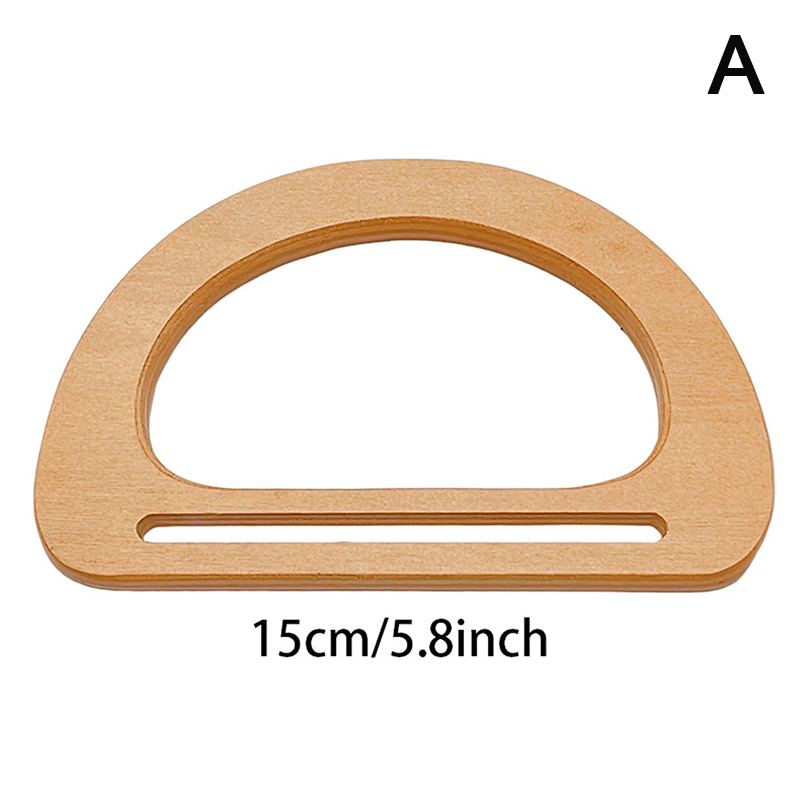 D Shape Bag Handles DIY Replacement Handbag Tote Handles Purse Bags Bag Straps Wooden Bag Handle Accessories