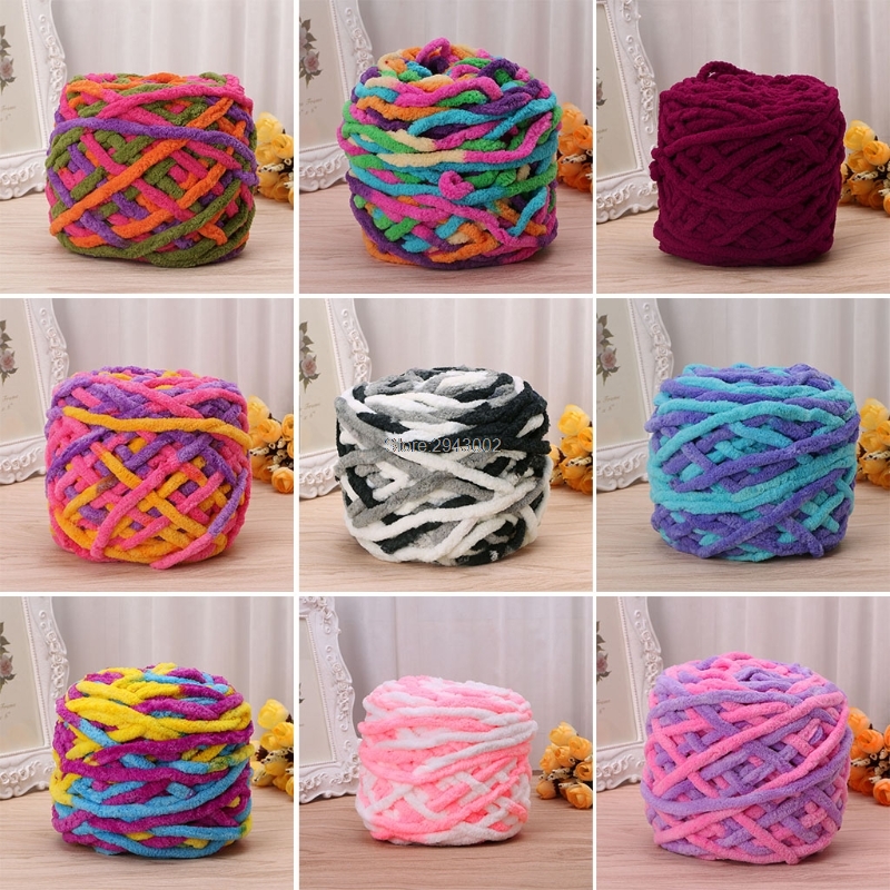 100g/1 balle doux coton à tricoter à la main fil épais tissé volumineux Crochet Worested