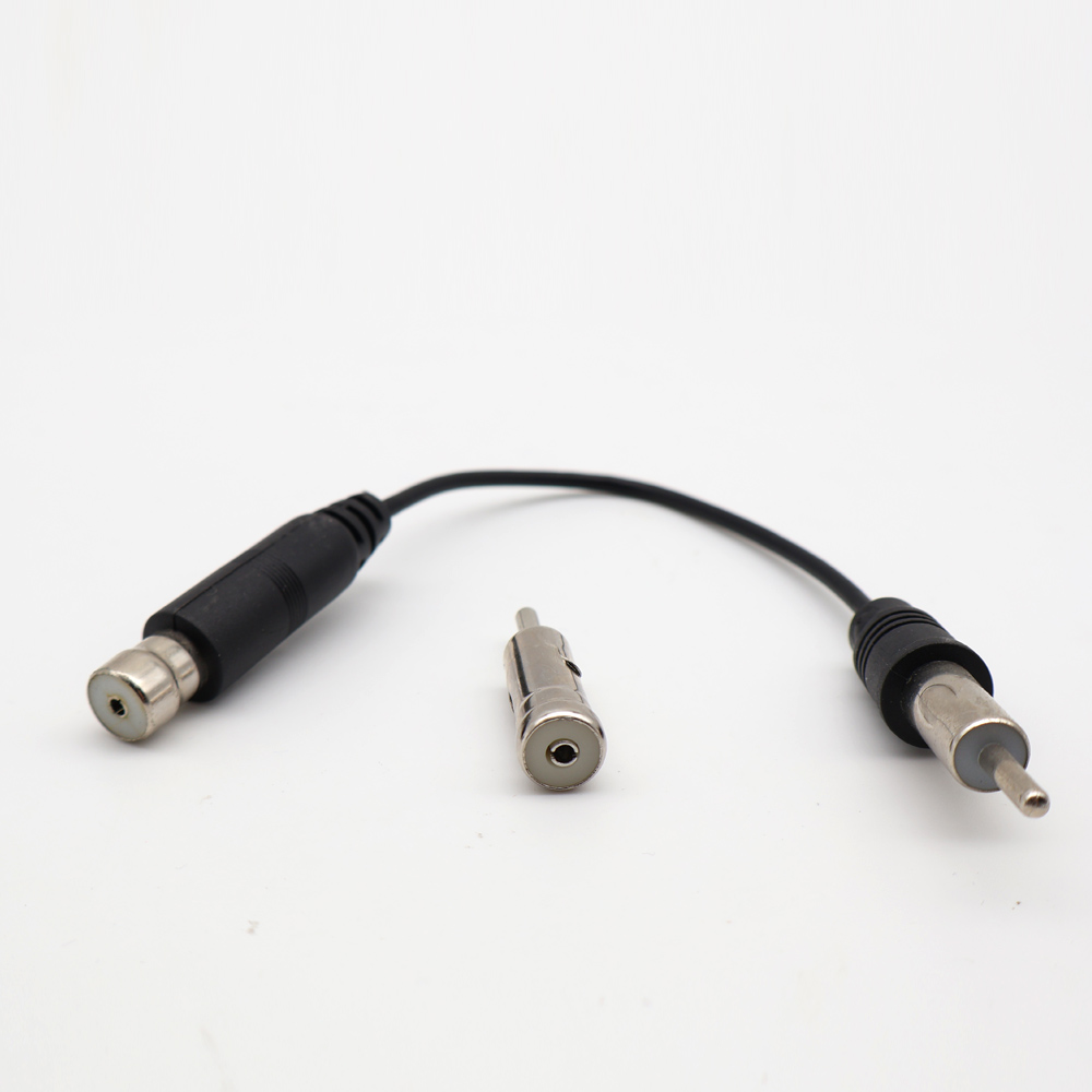 Car Vehicles Radio Stereo ISO To Din Aerial Antenna Mast Adapter Connector Plug for Car Radio Stereo Autoradio Fit Most Types