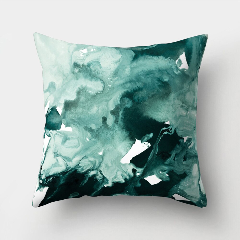 Kort geometrisk soffa i marmor, dekorativt kuddfodral kuddfodral polyester 45*45 kuddar heminredning kuddfodral