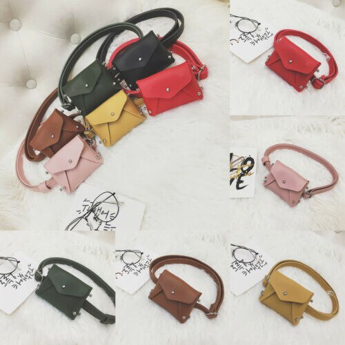 Children's Bag Mini Square Bag Rivet Pouch Kids Girl Cute Waist Packs Korean Shoulder Messenger bag