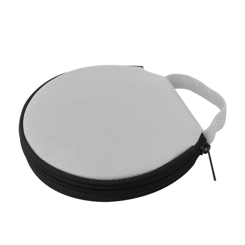 Portable CD DVD Case 20 Capacity Oxford Cloth Storage Bag Round Holder with Zipper for Home Car CD Box Bag