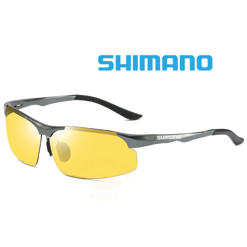 Shimano-gafas de sol polarizadas para hombre, lentes de sol polarizadas con visión nocturna, para día y noche, novedad de 2022: C9night sight