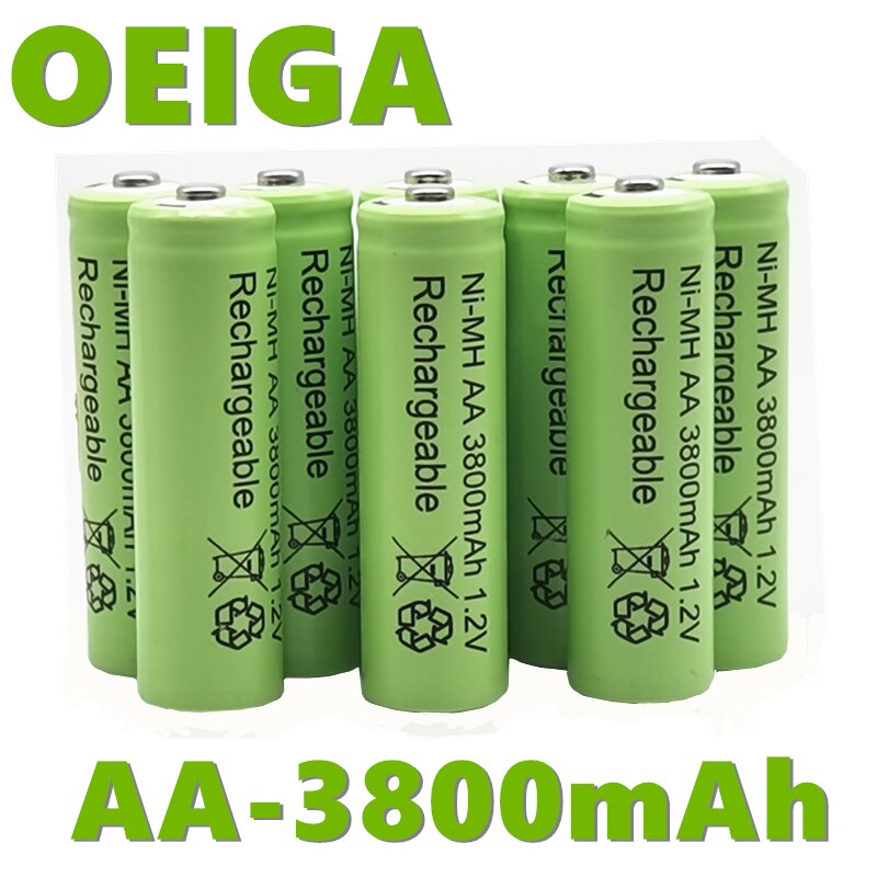 rechargeable battery AA 3800 1.2 V Ni MH 3800 MAH BTY Ni MH 1.2 V 2 control
